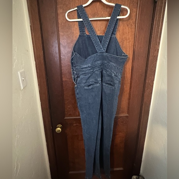Faherty Avenue Denim Jumpsuit Overalls - Picture 4 of 6